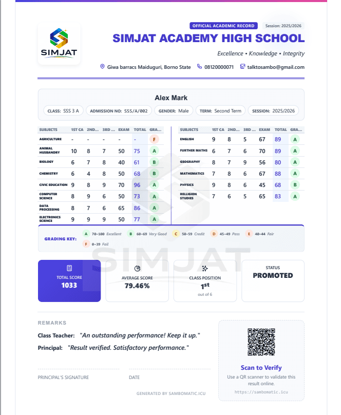 Result Processing Engine
